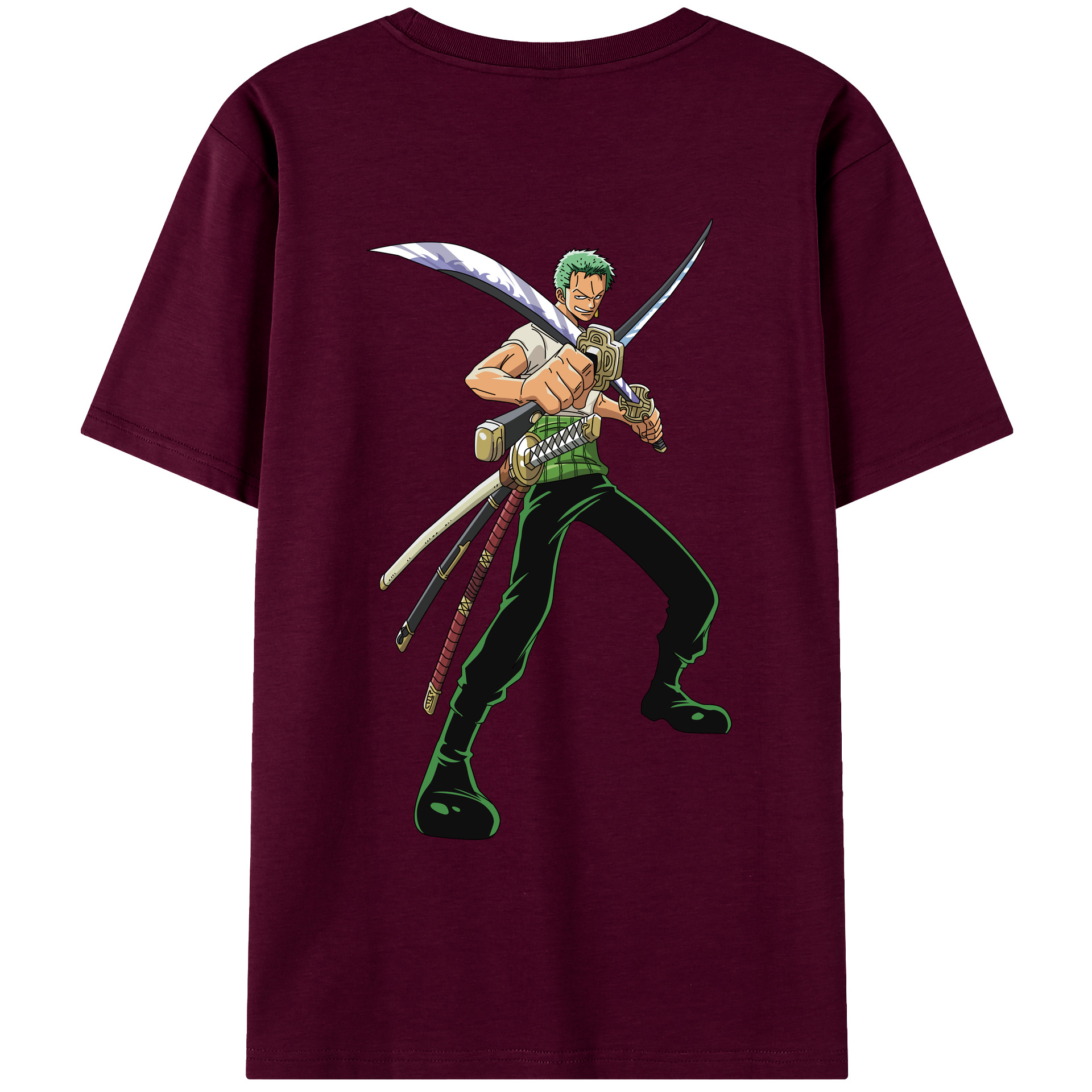 ワンピース ロロノア・ゾロ ONE PIECE Roronoa Zoro レディース半袖Tシャツ(バックプリント)